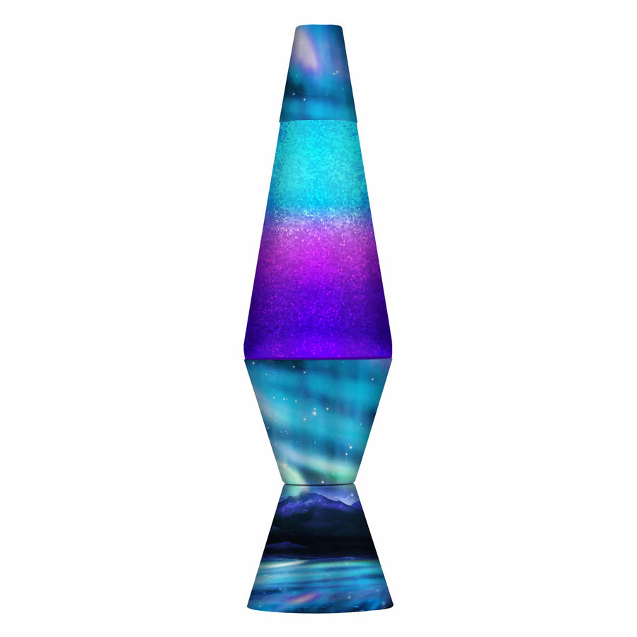 14.5″ LAVA LAMP COLORMAX NORTHERN LIGHTS – GLITTER