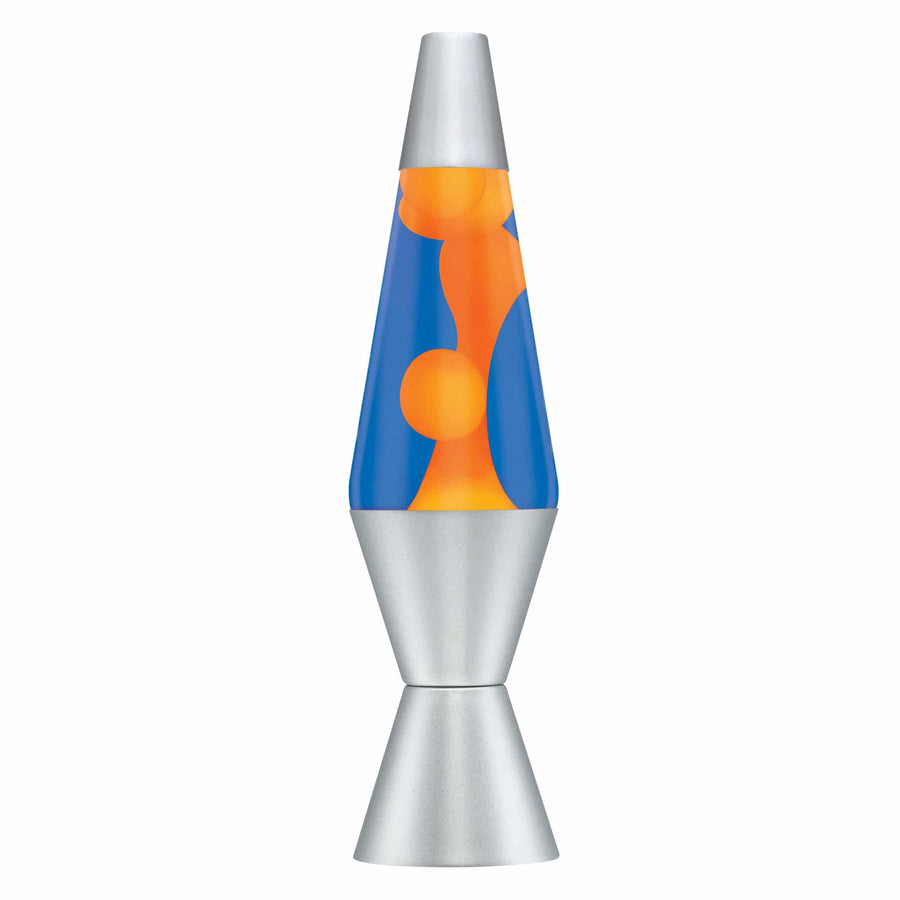 14.5” LAVA LAMP – ORANGE/BLUE/SILVER
