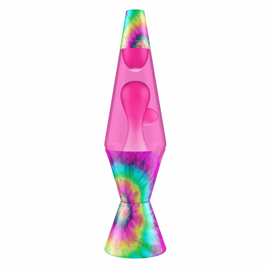14.5″ LAVA LAMP – TIE DYE PINK SPIRAL