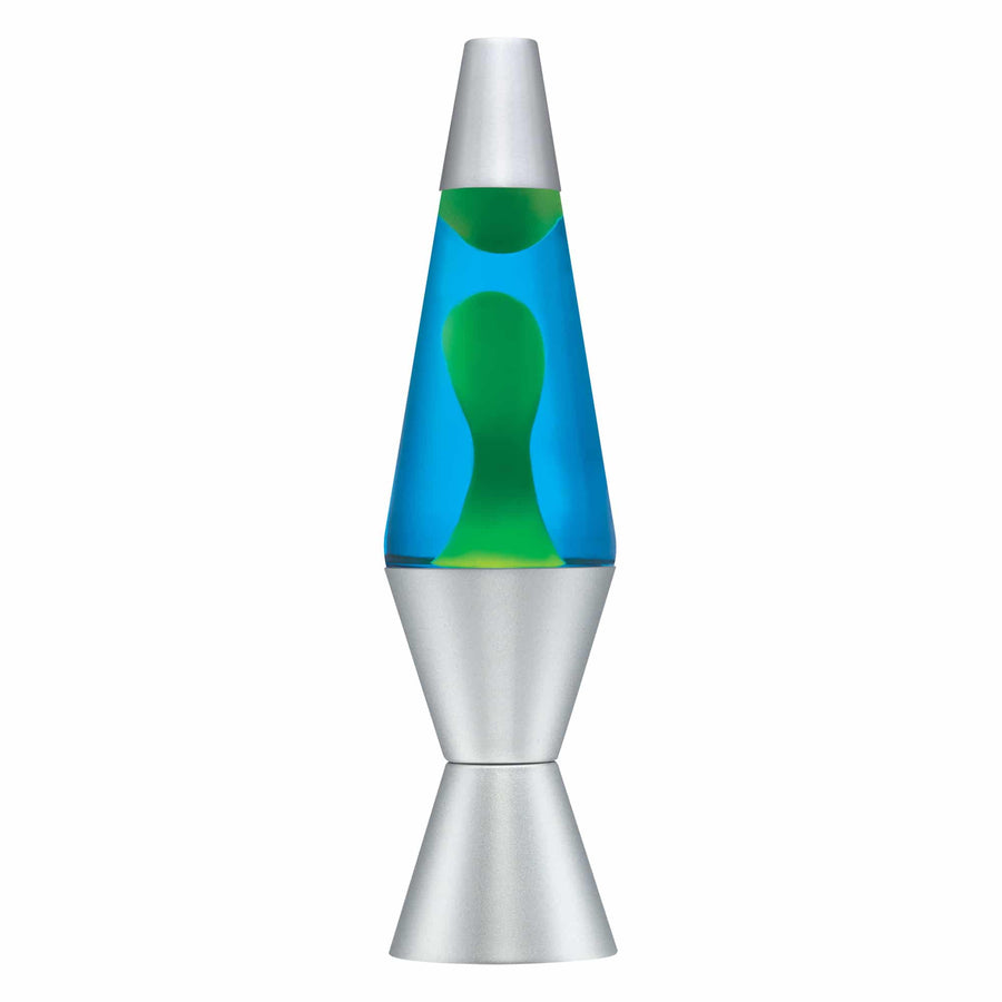 14.5” LAVA LAMP – YELLOW/BLUE/SILVER