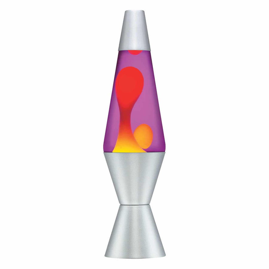 14.5” LAVA LAMP – YELLOW/PURPLE/SILVER