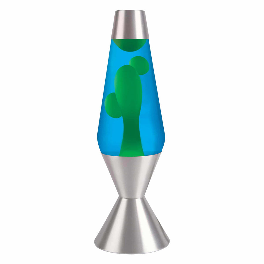 16.3″ LAVA LAMP – YELLOW/BLUE/SILVER