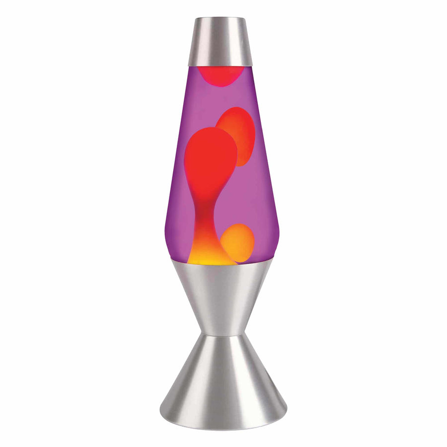 16.3″ LAVA LAMP – YELLOW/PURPLE/SILVER